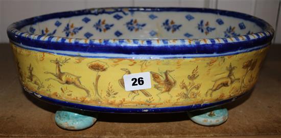 French faience jardiniere